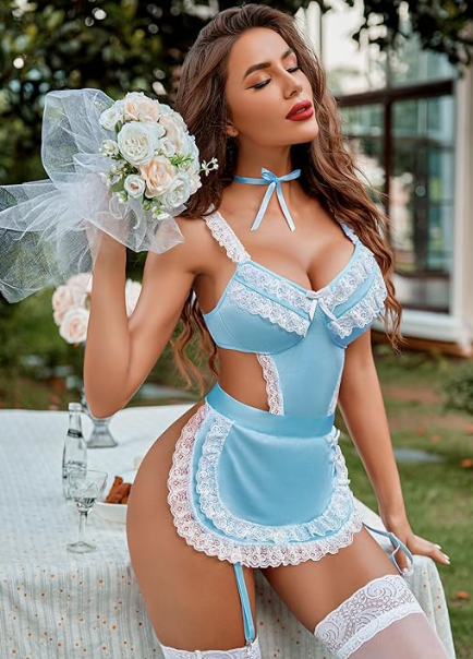 Traje de sirviente sexy 117A